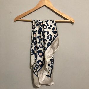 Express sleek silk cheetah scarf